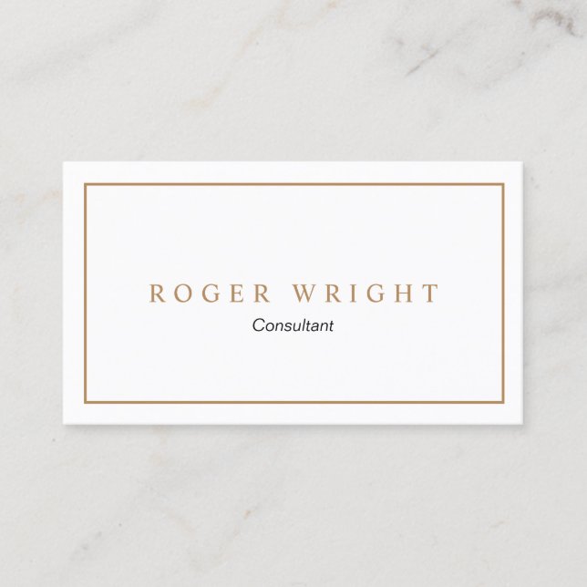 Minimalist Classic Business Card (Front)