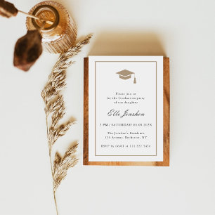 Minimalist Classic Graduation Invitation