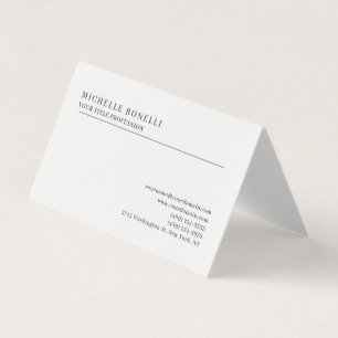 Minimalist Classical Plain Professional Business Card