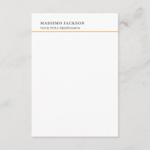 Minimalist Classical Plain Professional Enclosure Card
