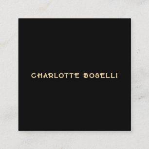 Minimalist Classical Professional Black Gold Colou Enclosure Card