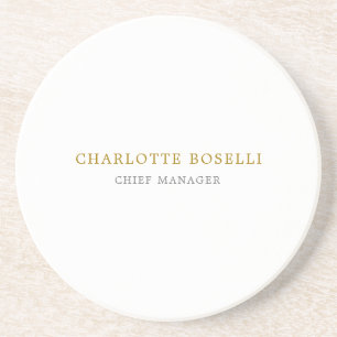 Minimalist Classical Professional Gold Colour Coaster