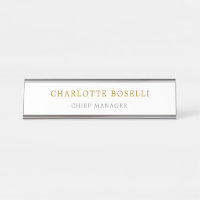 Minimalist Classical Professional Gold Colour