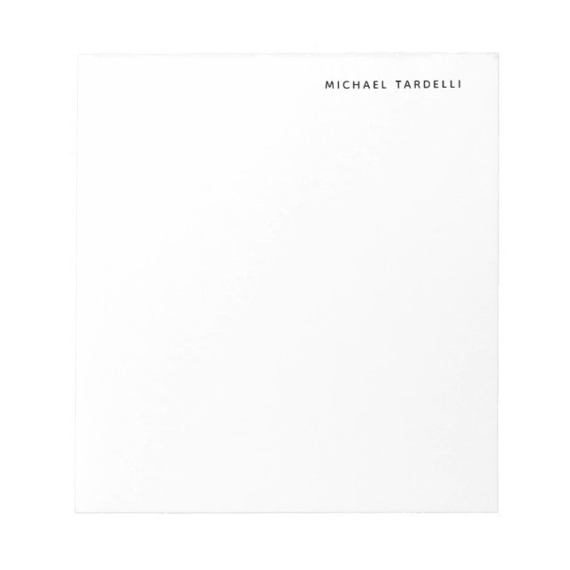Minimalist Classical Professional Notepad (Front)