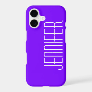 Minimalist Classy Purple and White, Jumbo Name