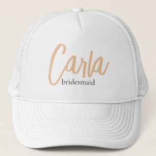 Minimalist Classy Simple Bridesmaid Favour  Trucker Hat