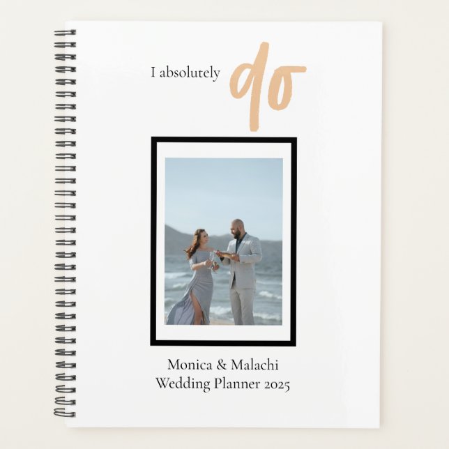 Minimalist Classy Simple Wedding Organisational Planner (Front)
