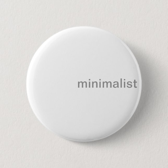 Minimalist Clean Crisp White and Grey Button (Front)