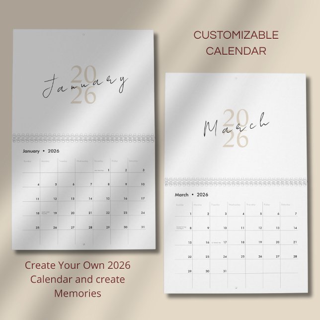 Minimalist Clean Design Calendar (Creator Uploaded)