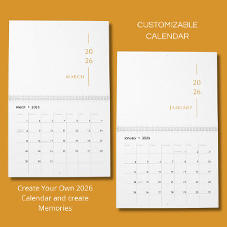 Minimalist Clean Design Calendar