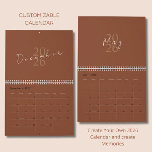 Minimalist Clean Design Calendar