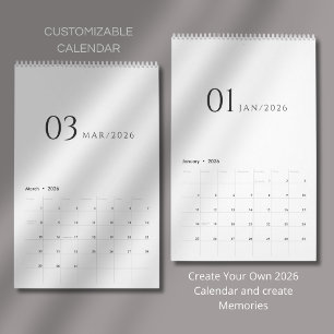 Minimalist Clean Design Calendar