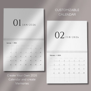 Minimalist Clean Design Calendar