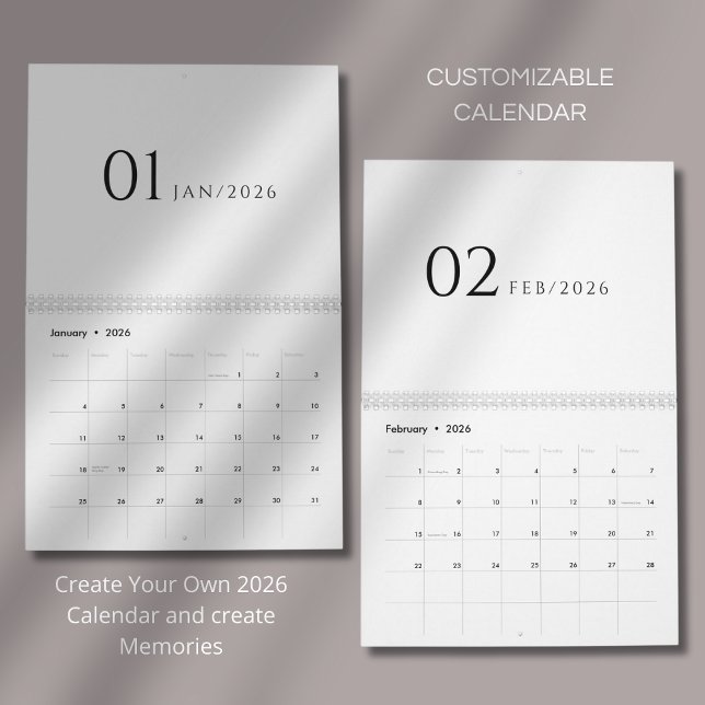 Minimalist Clean Design Calendar (Creator Uploaded)