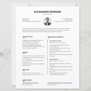 Minimalist Clean Professional Pro Resume