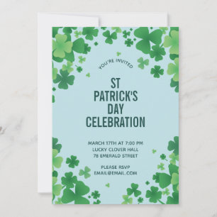 Minimalist Clover Frame Invitation