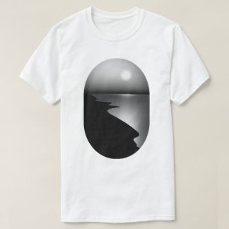 Minimalist Coastal Moon Graphic Tee