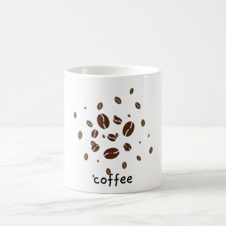 Minimalist Coffee Beans Aesthetic Ceramic Mug