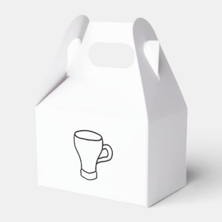 Minimalist Coffee Line Art Gift Favour Box