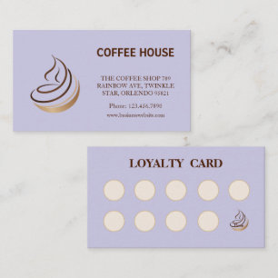 Minimalist Coffee Shop Loyalty Card