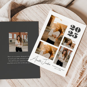 Minimalist Collage Graduation Year   Photo Collage Announcement