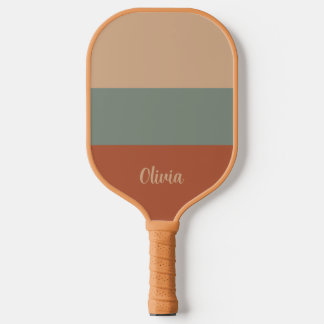 Minimalist Color BlockModern Boho Pickleball Paddle
