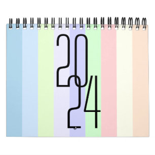 Minimalist color wall calendar