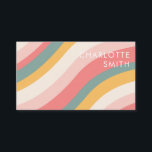 Minimalist Colour Wave QR Code Business Card<br><div class="desc">Minimalist Colour Wave QR Code Business Card</div>