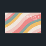 Minimalist Colour Wave QR Code Business Card<br><div class="desc">Minimalist Colour Wave QR Code Business Card</div>