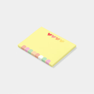 Minimalist Colourful Hearts Notes