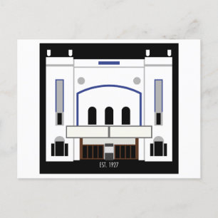 Minimalist Columbia Theatre Holiday Postcard