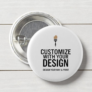 Minimalist Company Branded Custom Personalized 3 Cm Round Badge