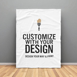 Minimalist Company Branded Custom Personalized Fleece Blanket