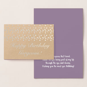 Minimalist Confetti Geometrical Birthday Foil Card