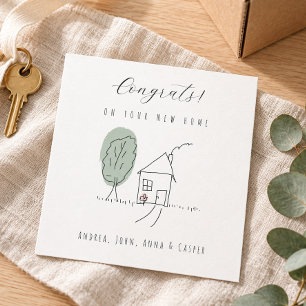 MINIMALIST Congrats On Your New Home Holiday Card