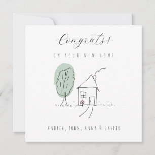MINIMALIST  Congrats On Your New Home Holiday Card