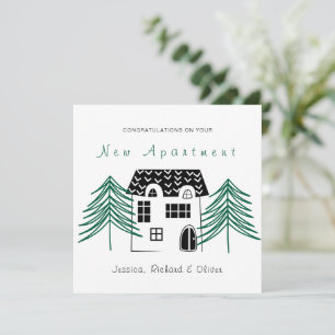 MINIMALIST CONGRATULATIONS ON  YOUR NEW APARTMENT HOLIDAY CARD