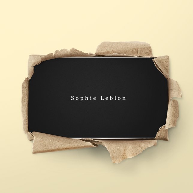 Minimalist Contact Card Black (Creator Uploaded)