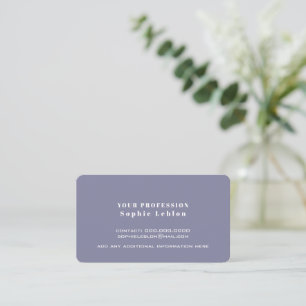 Minimalist Contact Card   Modern Blue