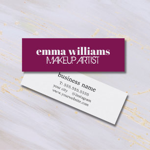 Minimalist Cool Bold Beauty Mini Business Card