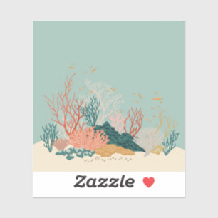 Minimalist Coral Reef Painting Collection