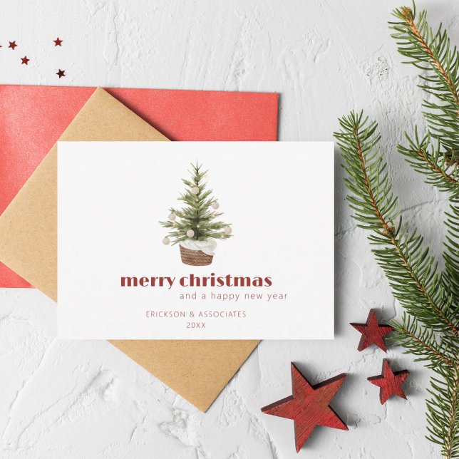 Minimalist Corporate Christmas Card with Logo (Creator Uploaded)