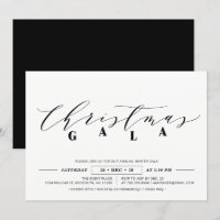 Minimalist Corporate Christmas Gala, Holiday Party