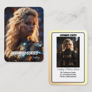 Minimalist Coscards   Cosplay Character Card