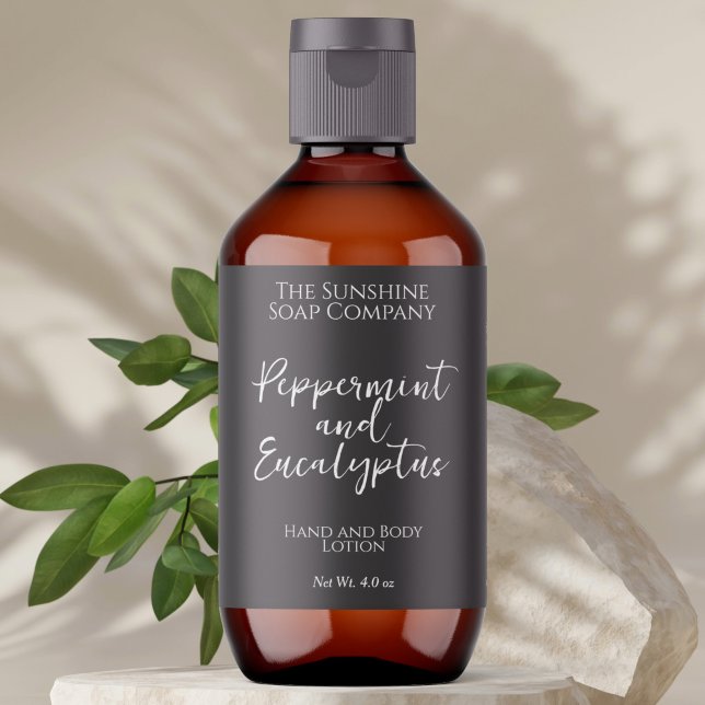 Minimalist Cosmetics Bottle or Jar Label - Grey (Creator Uploaded)