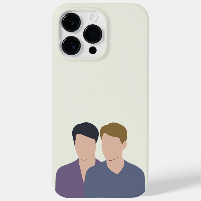 Minimalist Couple Art Modern Aesthetic Case-Mate iPhone Case (Back)