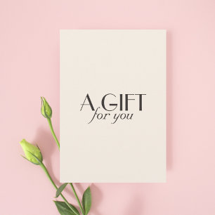 Minimalist Creamy Beige Ivory Black Salon