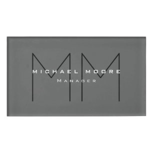 Minimalist Creative Useful Durable Plain Simple Name Tag