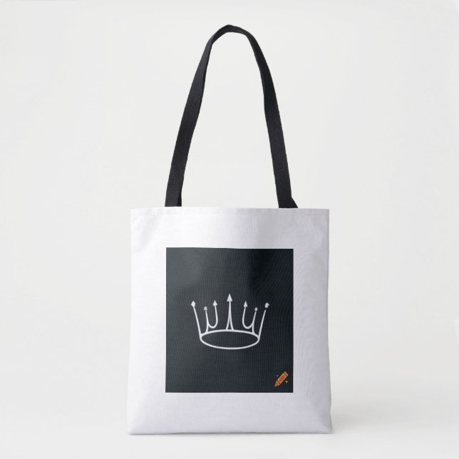 "Minimalist Crown Design Bag for Sale!" (Front)