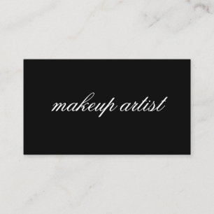 Minimalist Cursive Text Business Card